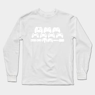 Gamepad Evolution (White) Long Sleeve T-Shirt